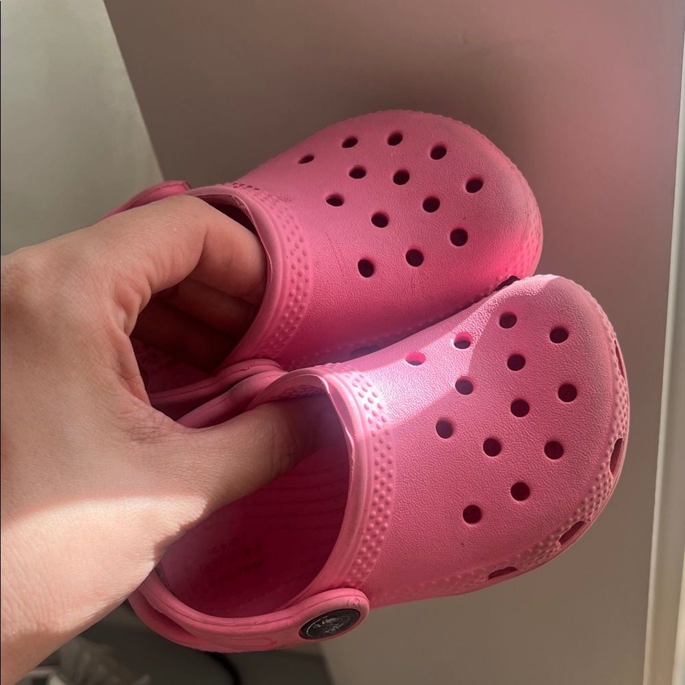 CROCS Kids Pink Classic Clogs